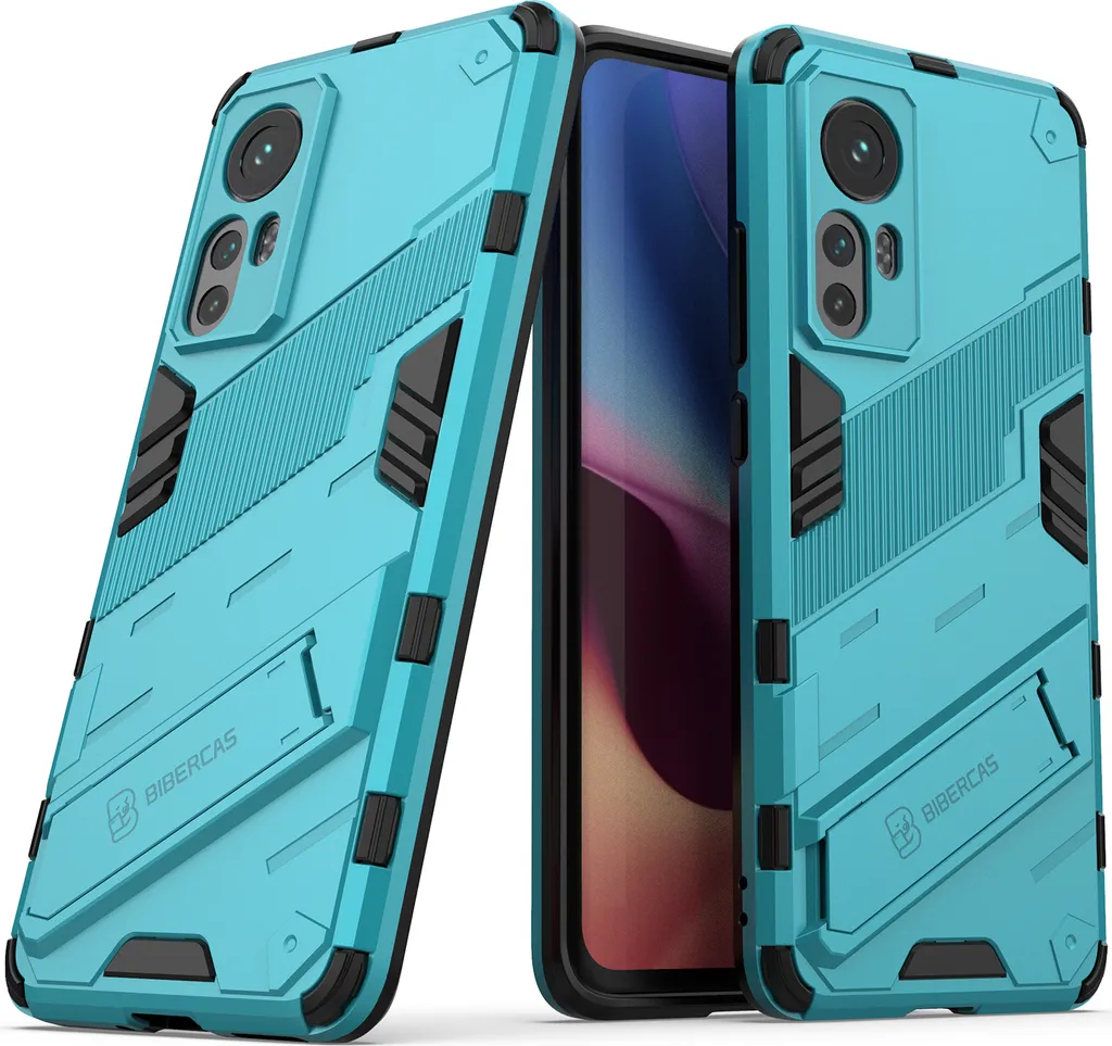 Custodia Armor Xiaomi 12 / 12S / 12X Blu - Cover Antiurto con Stand