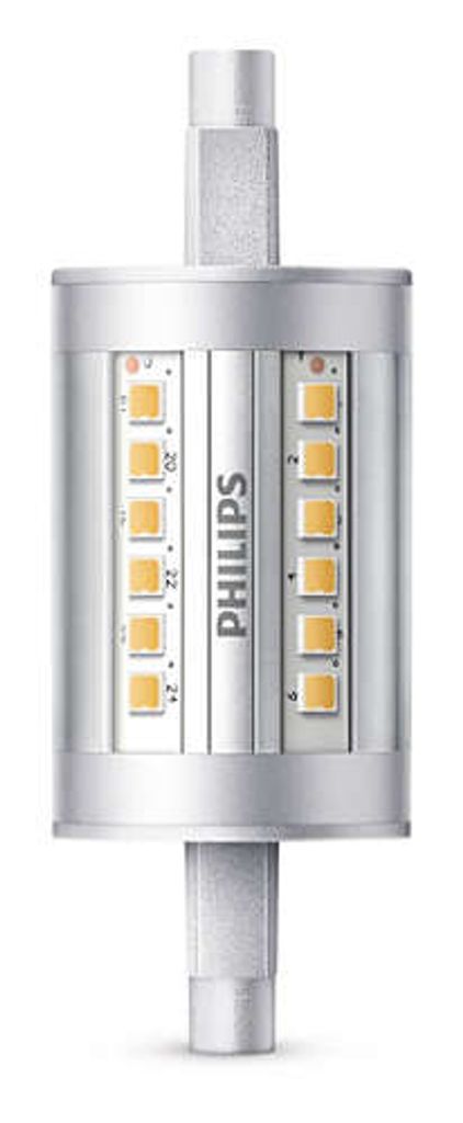 Philips LED Leuchtmittel Stab 7,5W = 60W R7s 78mm warmweiß Produktbild 