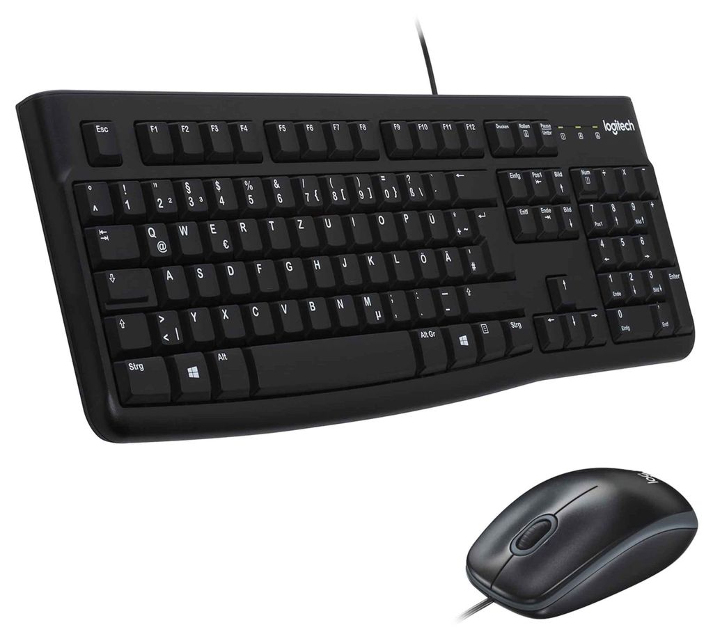 Logitech MK120 Kabelgebundenes Set mit Tastatur und Maus Produktbild 