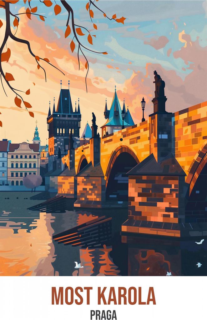 Plakat 59,4x84,1cm Karlsbrücke