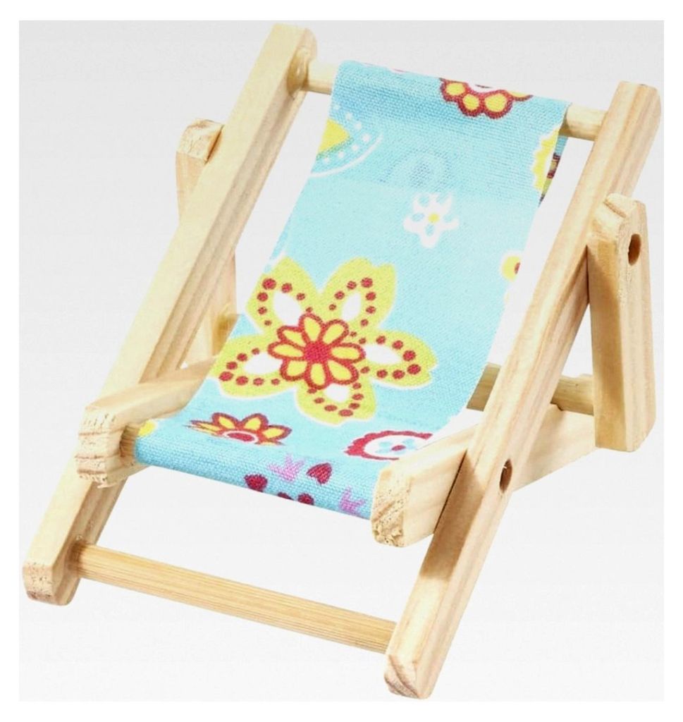 Deko-Liegestuhl Strandparty, 10 cm, blau