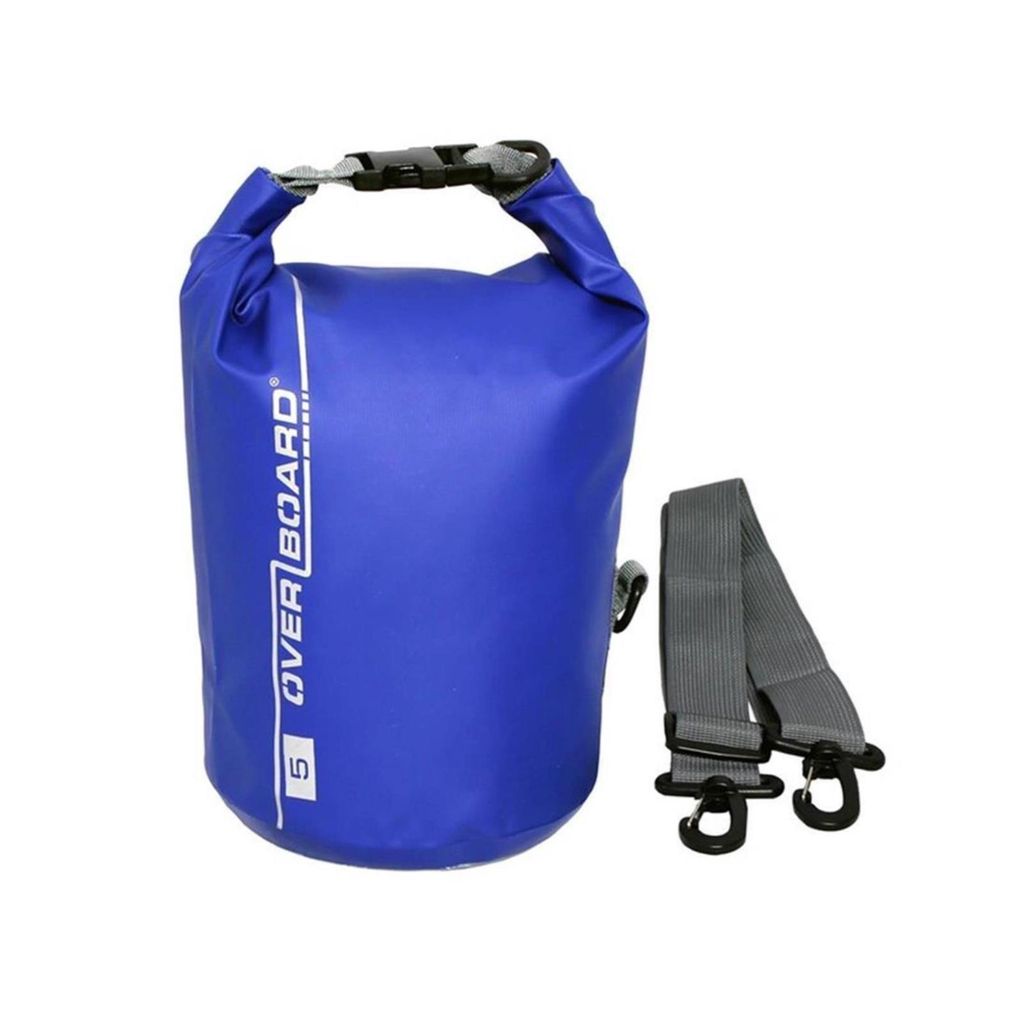 Overboard, Packsack, wasserdichter Packsack 5 Liter Blau,