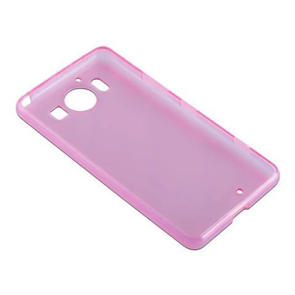 Cadorabo Custodia Sottile In Silicone TPU Per Nokia Lumia 950 XL - Colore FROST ROSSO - Antiurdo E Leggera