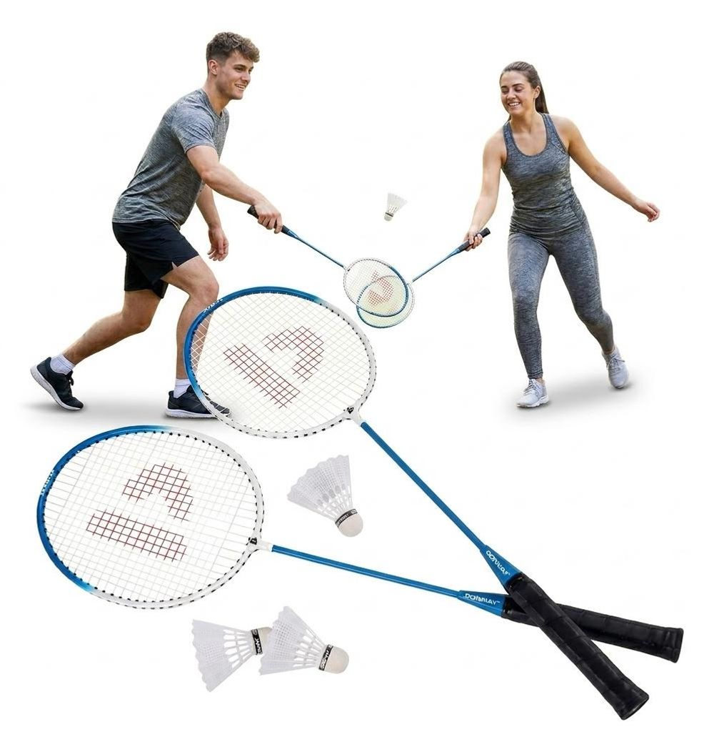 Donnay - 6-teiliges Badminton-Set im Koffer (blau) Produktbild 