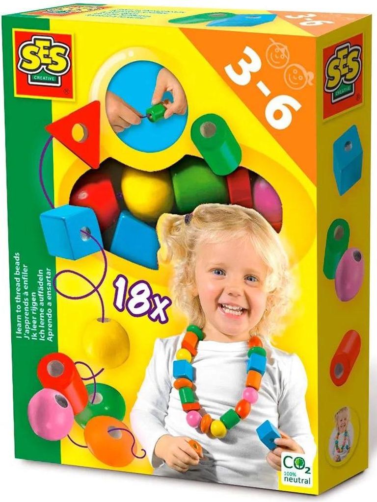 SES Ich lerne auffdeln inkl. 18 Holzelemente Produktbild 