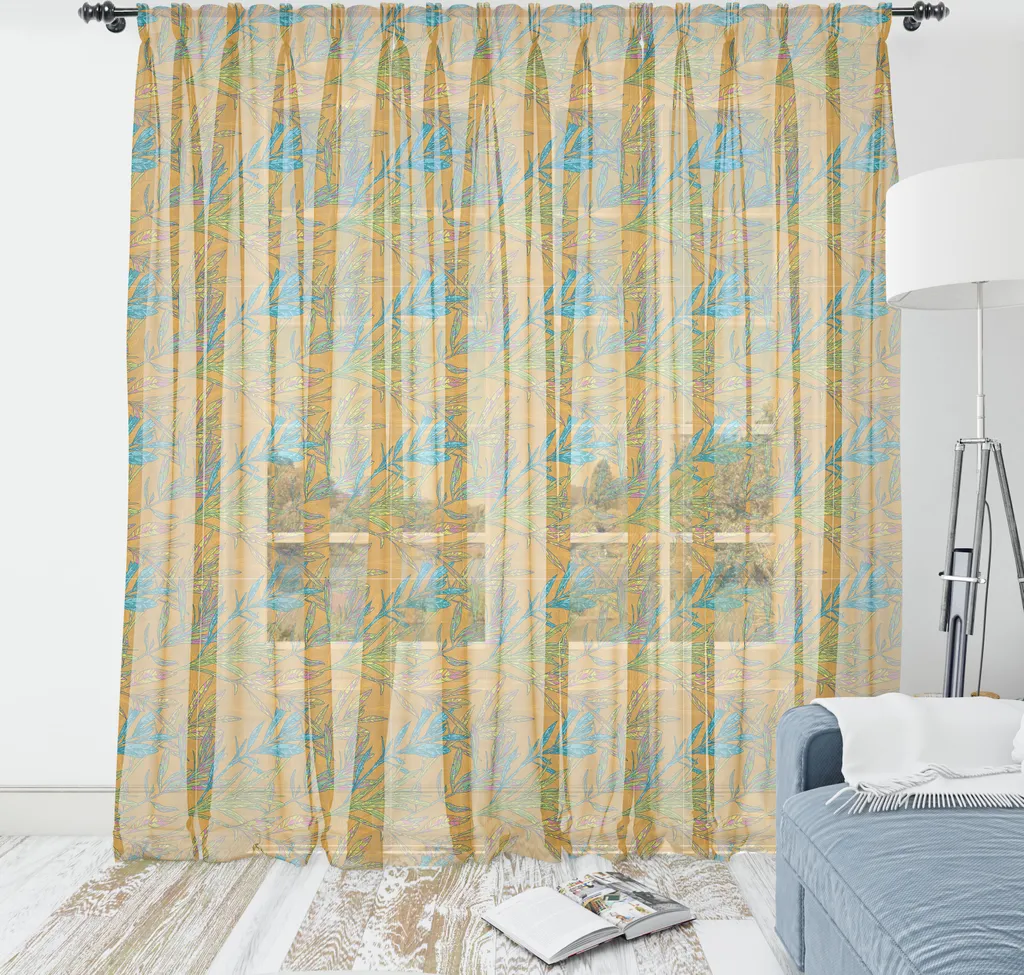 Arazzo Parete Raso ABAKUHAUS 135x274 Autunno Paisley Multicolore