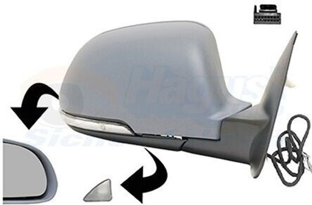 VAN WEZEL 7623806 - OE 4F0857536AE Außenspiegel, rechts für Octavia II (1Z)