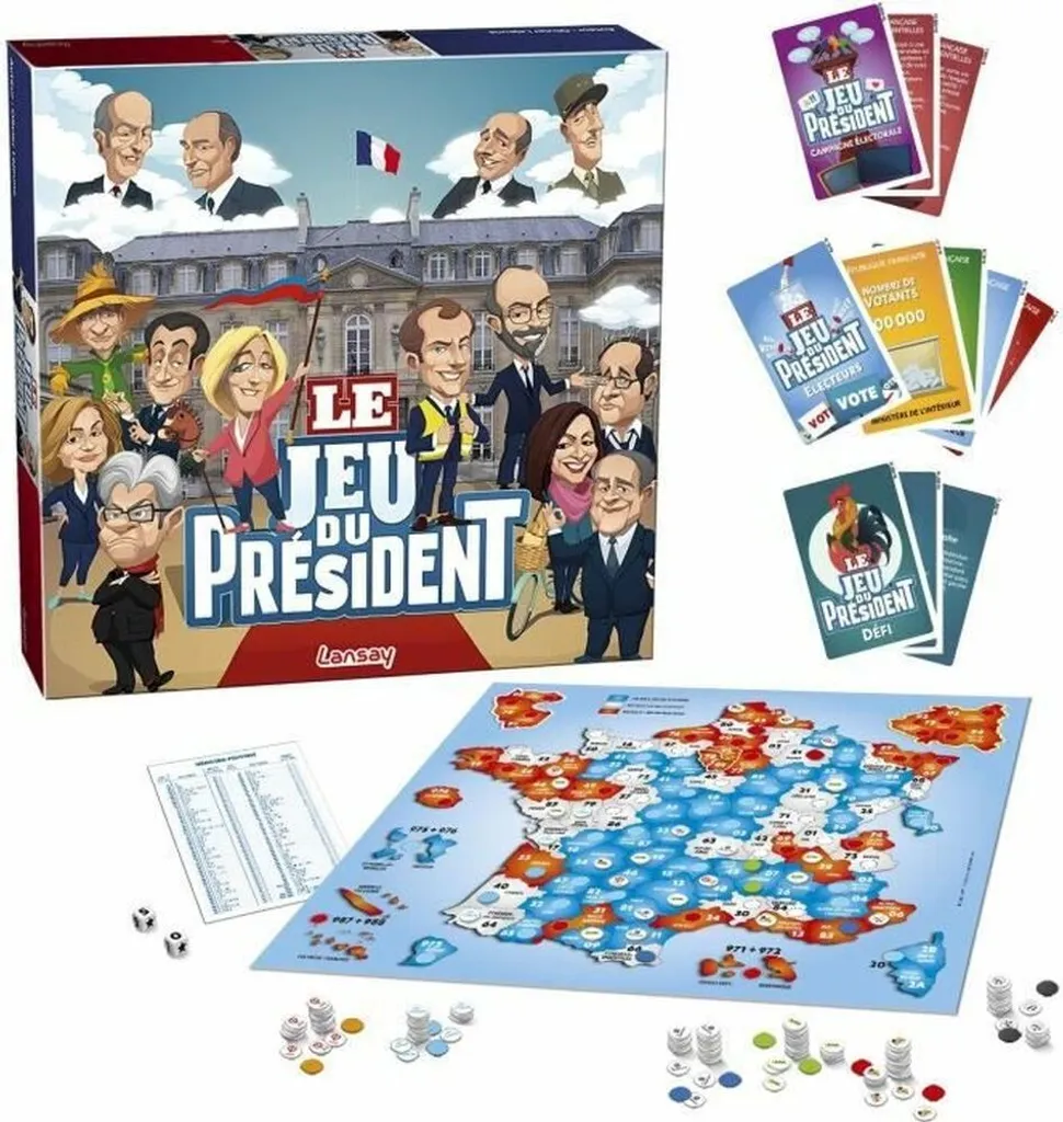 Jeu de société pour apéro Le Président Lansay animation soirée amis FR