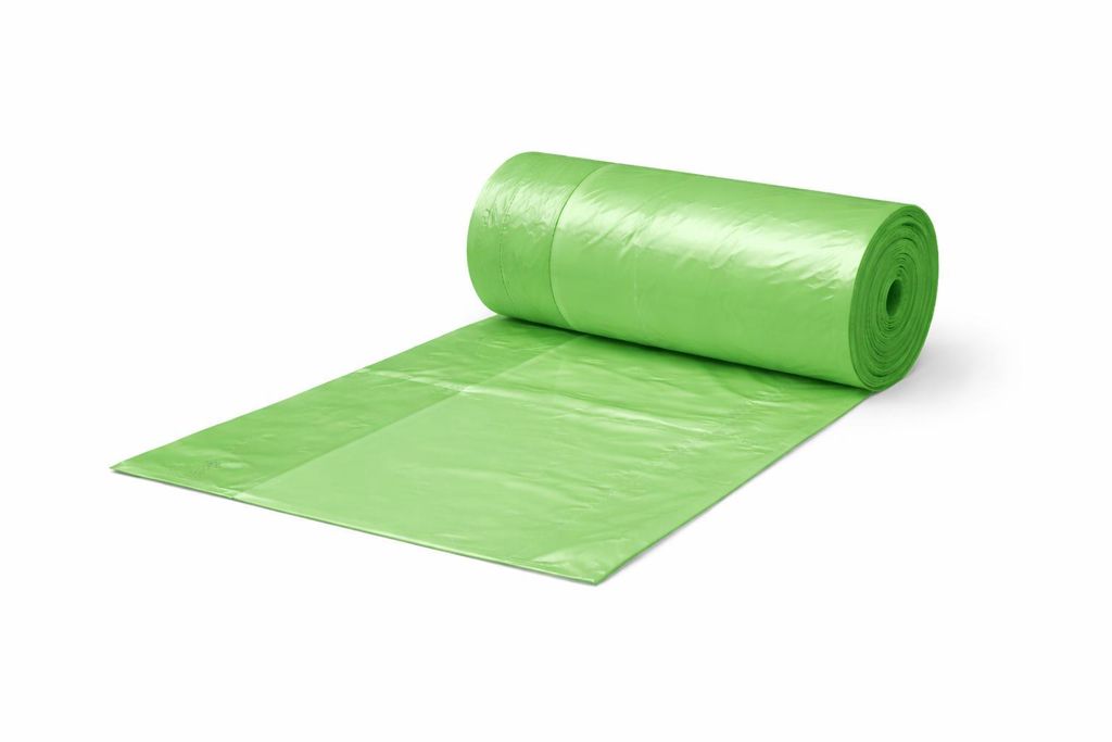 RyanPack Müllbeutel ohne Griff HDPE 50×60 cm 13μ Grün – 1000 Stück Karton