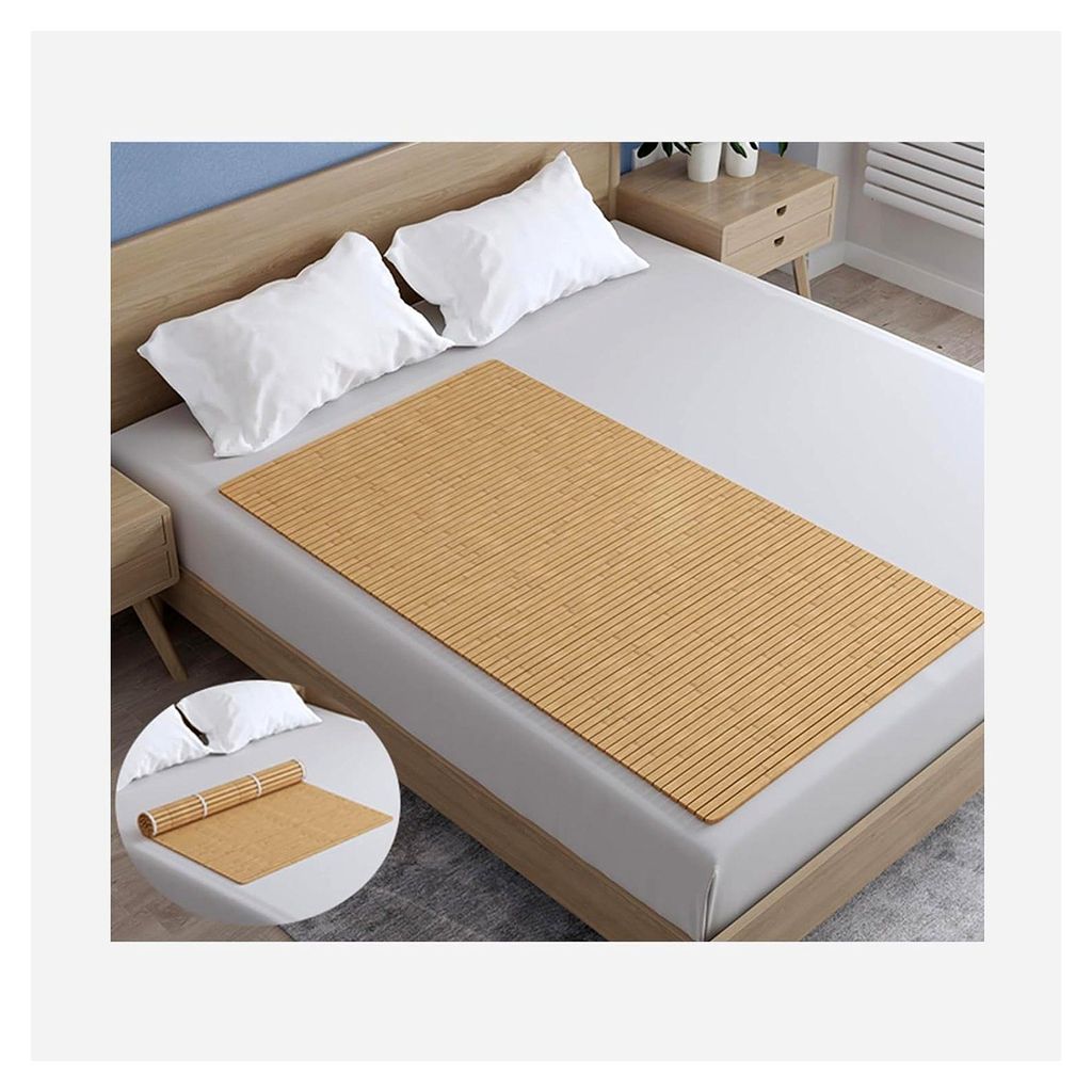 Faltbares, rollbares Bettbrett, Taillenschutz für weiche und harte Matratzen, atmungsaktives Holzstützbrett für Schlafsofas, 70 x 130 cm
