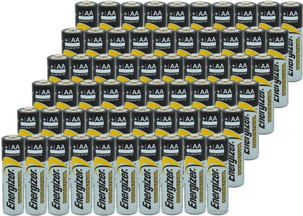 200 x AA Energizer INDUSTRIAL AA Mignon LR06 Alkaline Batterien