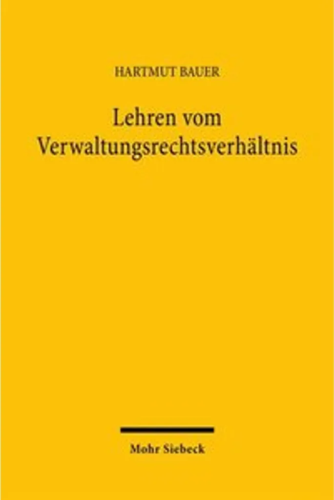 Étude droit comparé : Lehren vom Verwaltungsrechtsverhältnis pour thèse