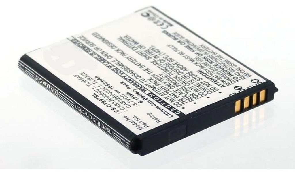 Akku für Alcatel One Touch Pop C5 Li-Ion 3,7 Volt 1650 mAh Produktbild 