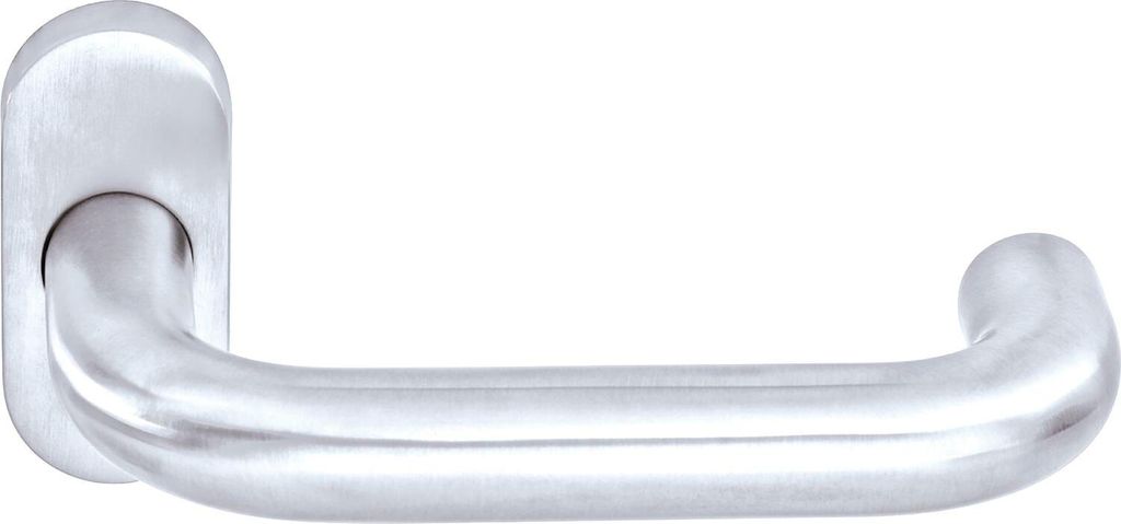 OGRO Drückerlochteil PREMIUM 8100/6620 - mit Rosette, Aluminium silber eloxiert