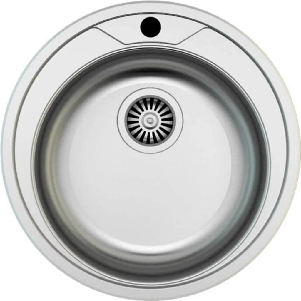 Lavello Inox SA02 Rotondo 51cm: Design da Incasso per Spazi Moderni