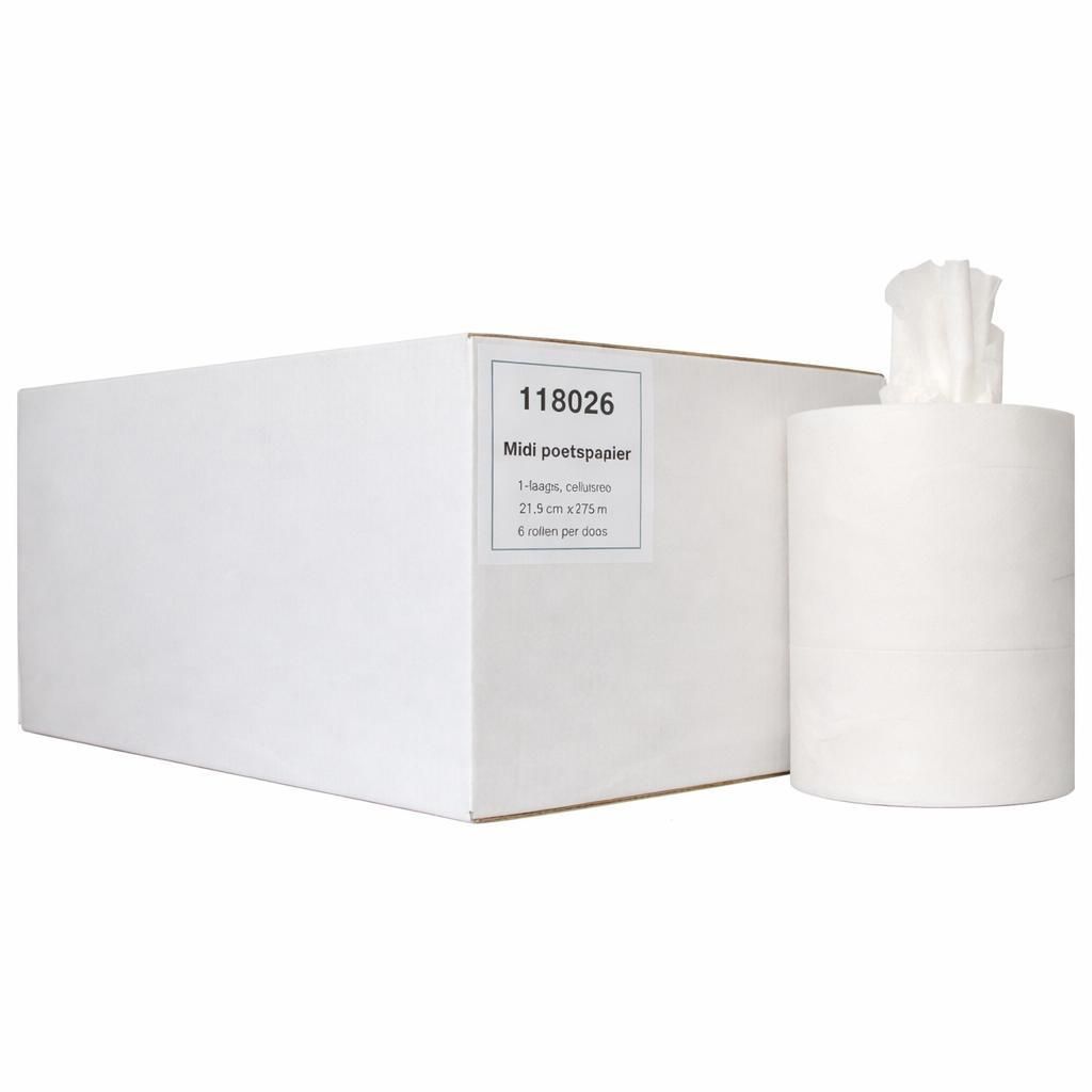 Reinigungspapier Cellulose 1-Lagen 275 m 6 Stück