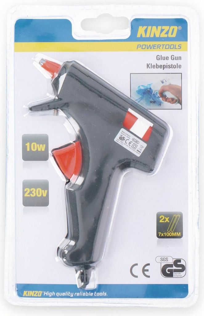 Kinzo Klebepistole + 2 Klebepatronen Produktbild 