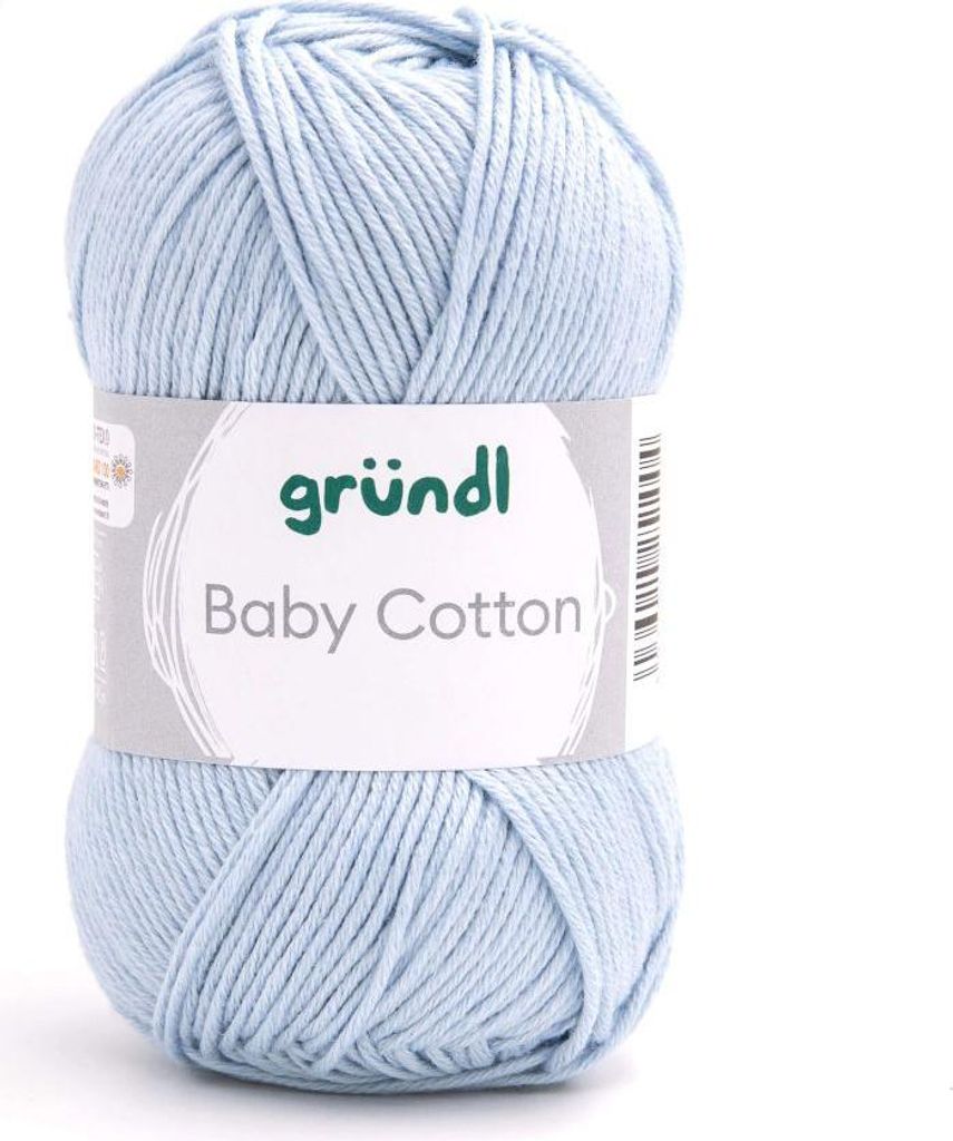 Gründl Wolle Baby Baumwolle 50 g hellblau