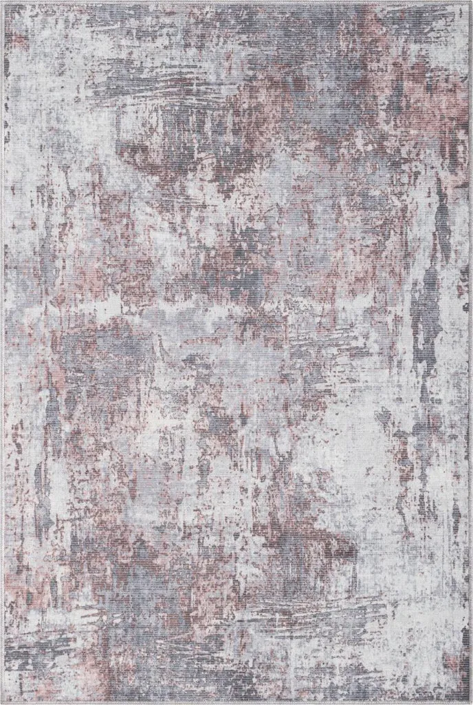 Tapis Avery 120x180 cm anti-tache et durable - Tapis gris extérieur