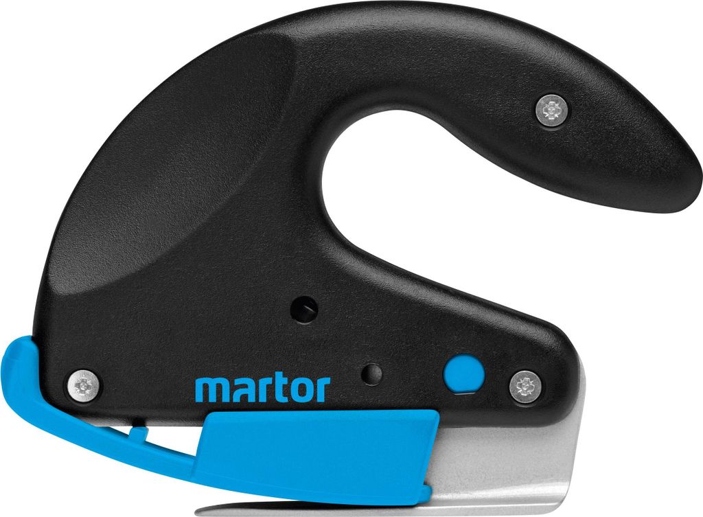 MARTOR SECUMAX OPTICUT Sicherheitsmesser mit Industrieklinge, Schaumstoffmesser, Folienmesser mit großem teflonisiertem Gleitfuß, Schnitttiefe ma...