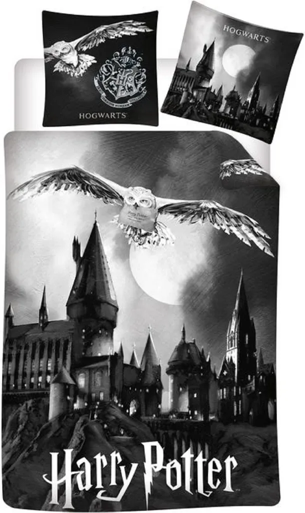 Harry Potter biancheria da letto reversibile Hogwarts 2 pezzi 155 x 220 cm