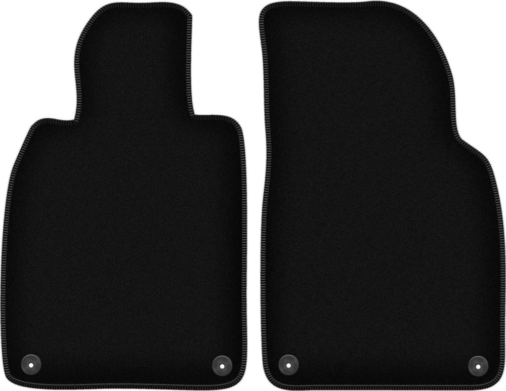 Wielganizator Velours-Autoteppiche vorne – passend für Porsche 911 (typ 991) (Coupé, Targa, Cabrio, Bj. 2010-2019) – schwarz, passgenau, mit...