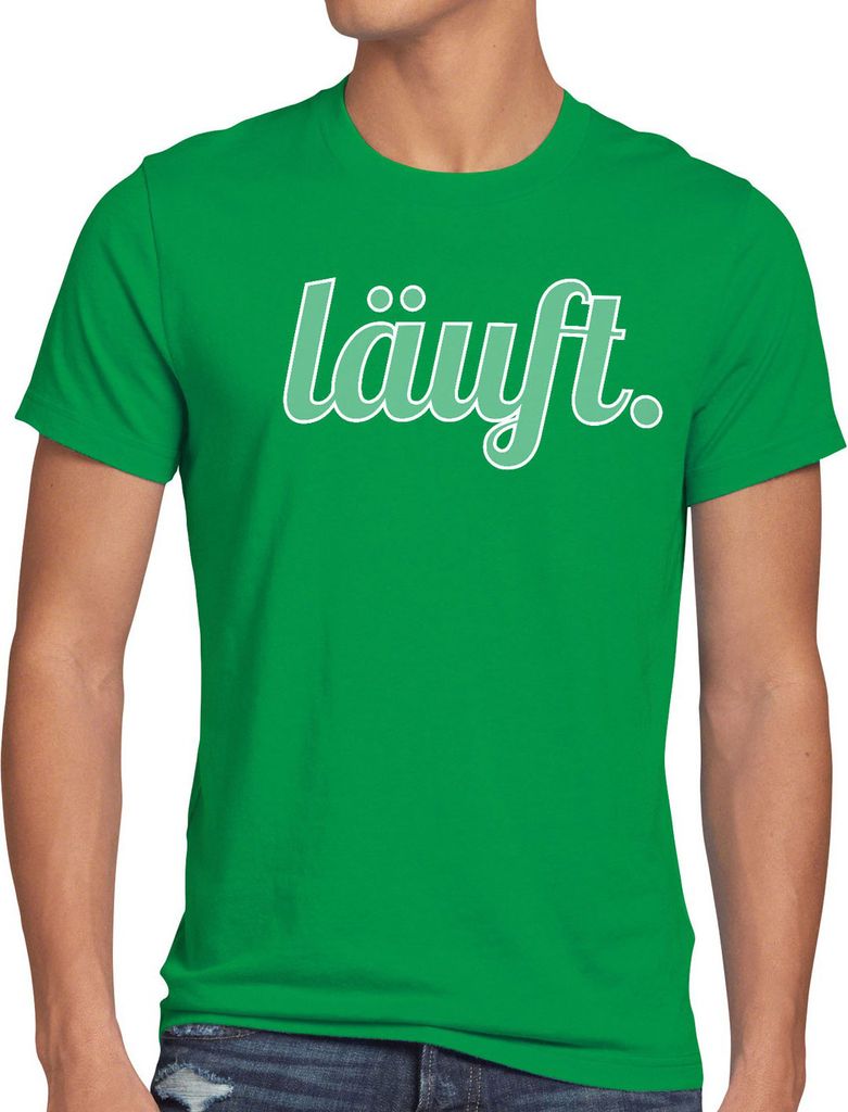 style3 läuft Herren T-Shirt Funshirt Spruchshirt Shirt