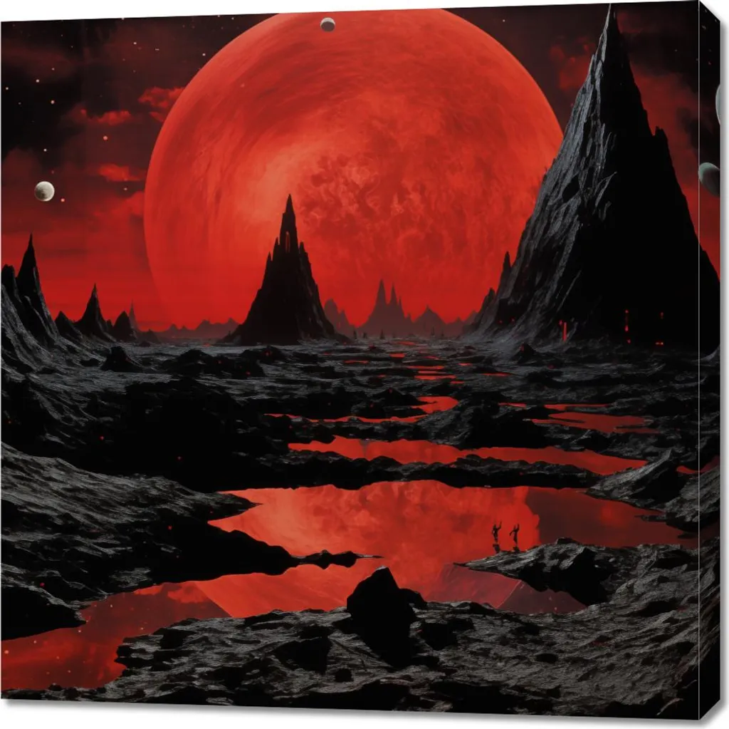 Quadro 90x90cm Pienezza nelle terre lontane - Arte Moderna Materica