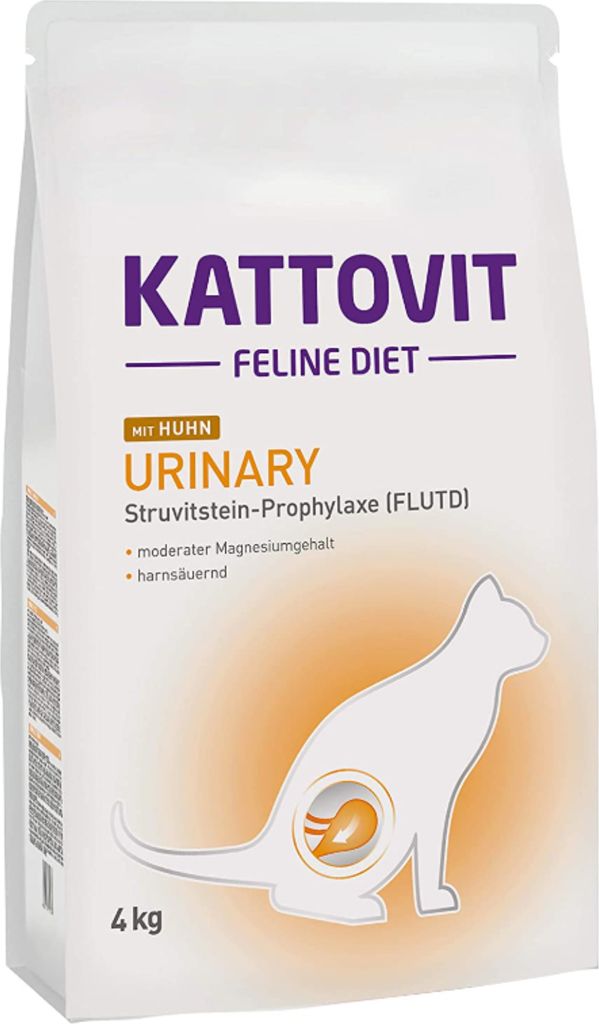 Kattovit Urinary Trockenfutter mit Huhn, Adult, jede Rasse, Huhn, 4 kg