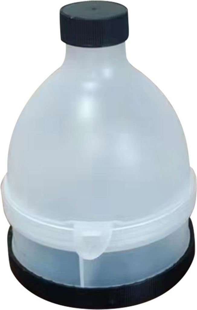 Proteinpulverbecher, Pillendose, 70 ml, auslaufsicherer Proteinpulverbehälter, Trichterdesign, tragbarer Ergänzungsbecher für Workout und Reisen