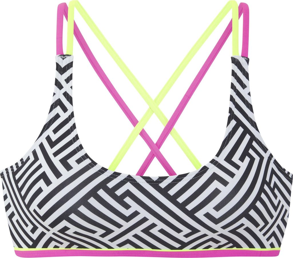 Buffalo Bustier-Bikini-Top Gioletta schwarz-weiß Größe 42 Produktbild 