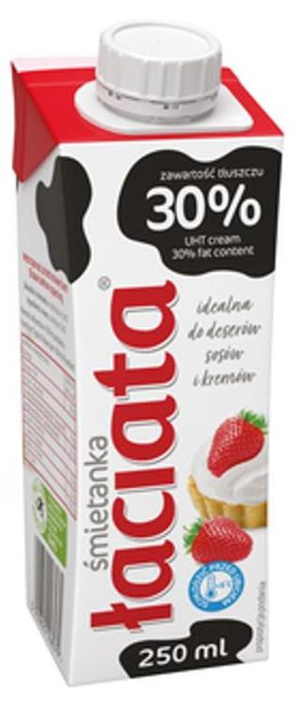 Śmietanka UHT Łaciata 30% 0,25L Zdjęcie produktu 