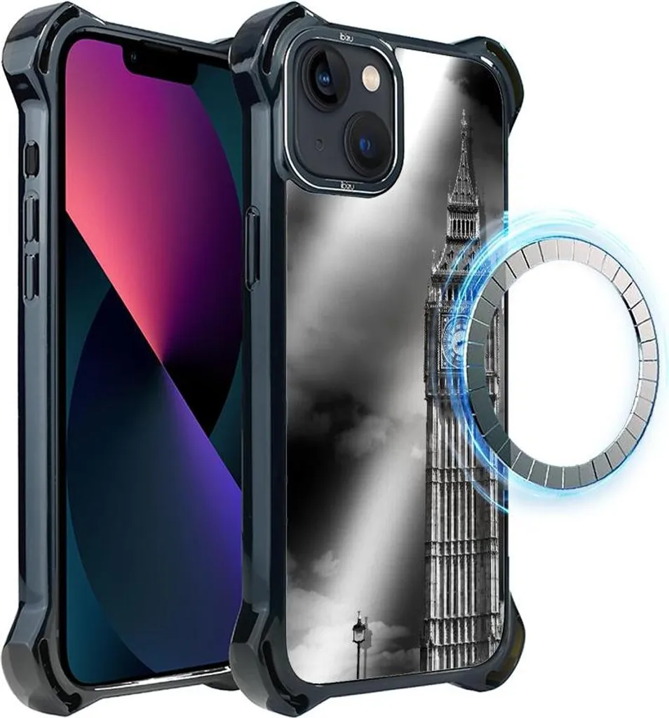 Protection iPhone 13 MagSafe Coque Renforcée IBIZU DropGuard Noire