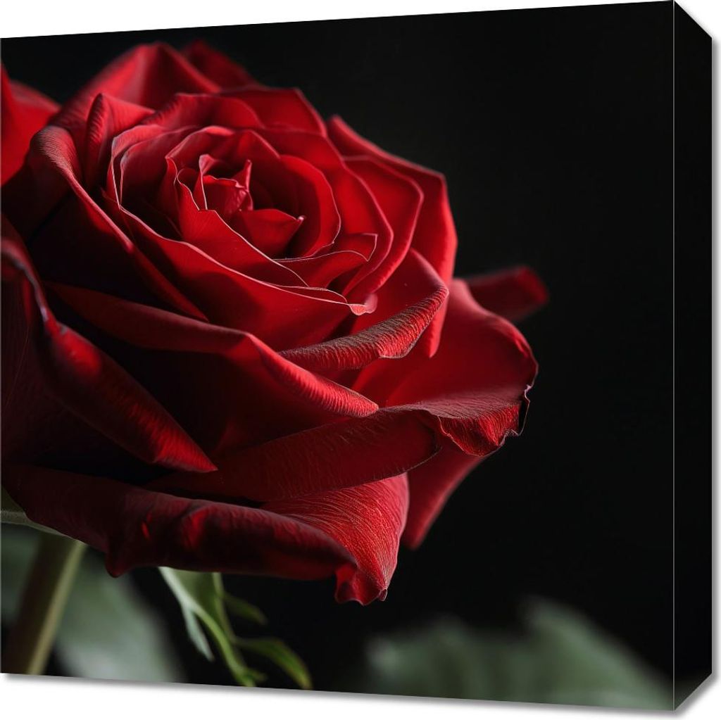 Bild 50x50cm Rose im Halbschatten