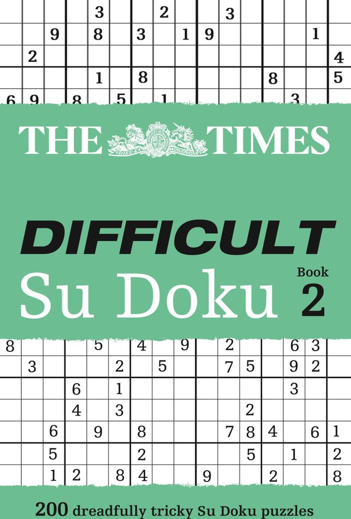 Times Difficult Su Doku – Lingua: Inglese