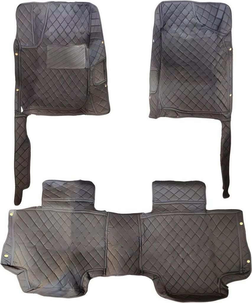 Auto Fußmatten Set Kunstleder Schwarz – 5-Sitzer 2006–2012 – Maßgeschneiderte wasserdichte Automatten Innenraum Schutz