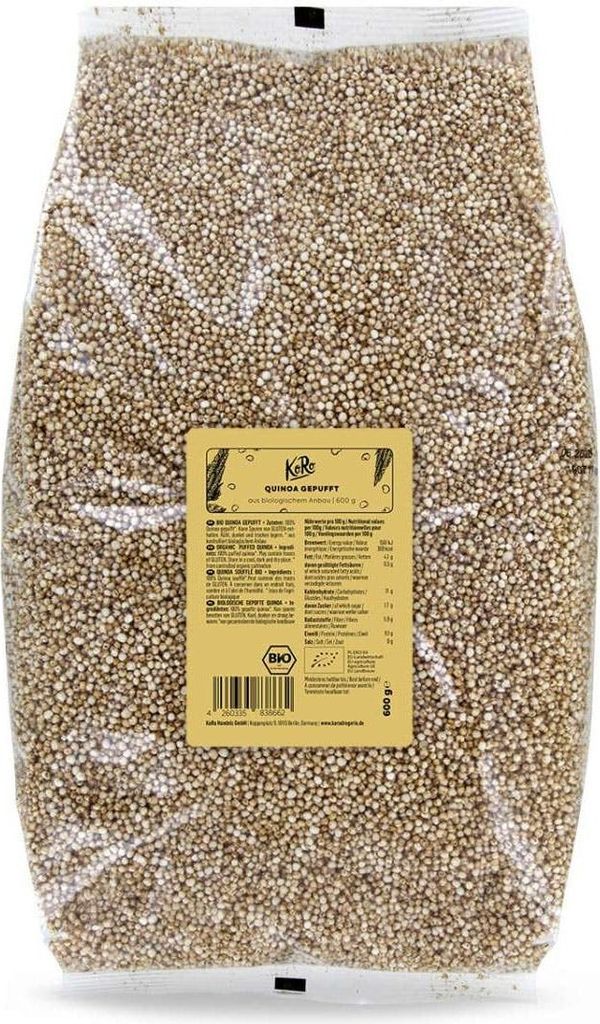 A large bag of puffed quinoa.