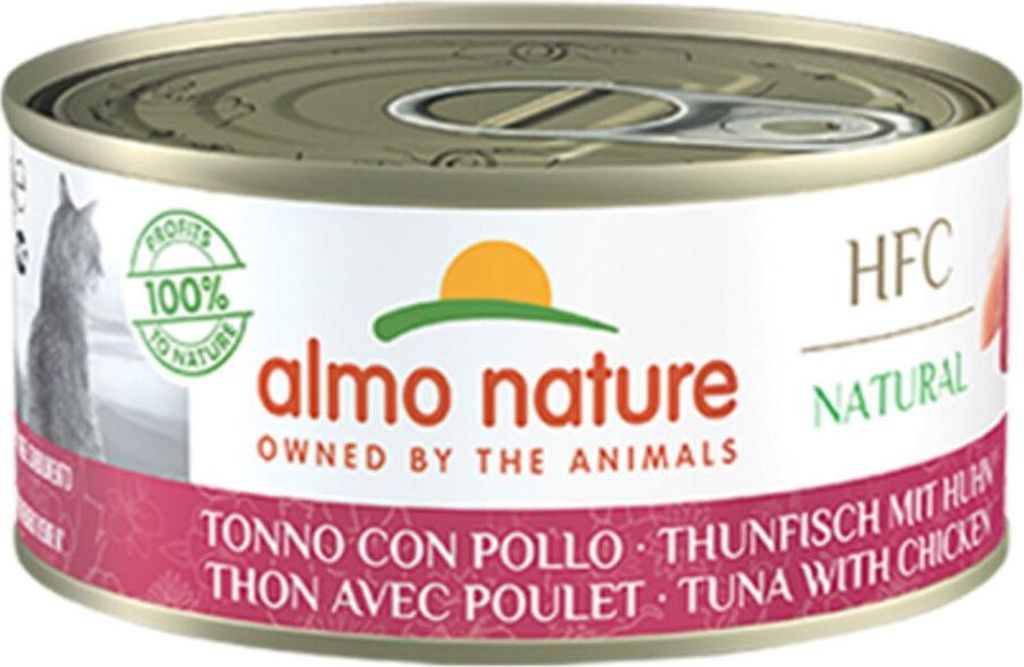 Almo Nature Katze Natural 24x150g | Thunfisch und Huhn