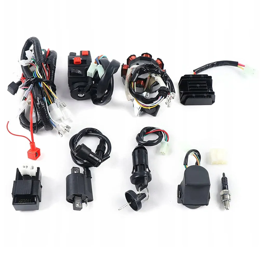 Câblage complet pour montage en voiture ou ATV 125cc à 250cc - Neuf