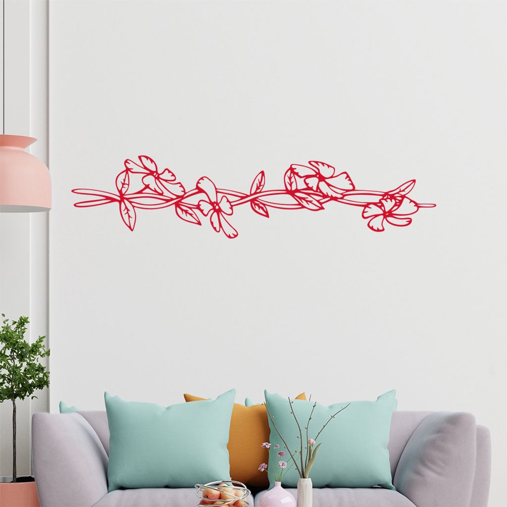 Bumen - Ranken Wandtattoo in 6 Größen - Wandaufkleber Wall Sticker - Dekoration, Küche, Wohnzimmer, Schlafzimmer, Badezimmer