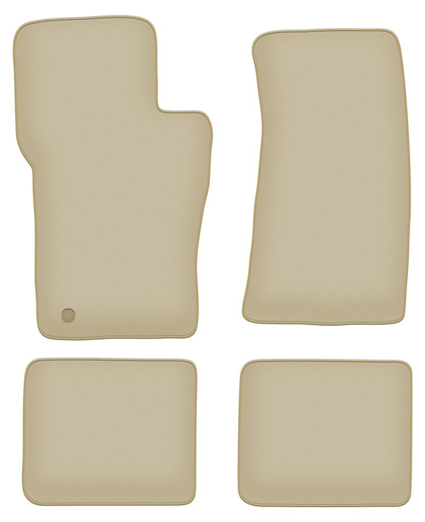 Velours-Fußmatten PREMIUM beige passend für Ford Explorer MK2 (1994-2000, SUV) – mit Befestigungen – passgenau