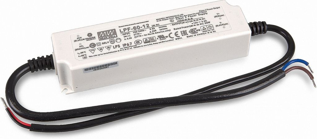 Mean Well LPF-60-12 SNT 12V/DC/0-5A/ 60W