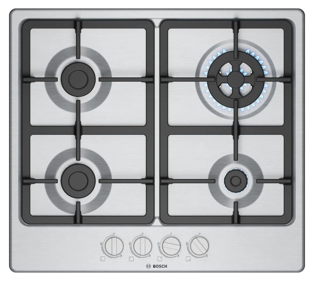 Bosch Serie 4 PGH6B5K90 hob Stainless steel Built-in 58 cm Image du produit 