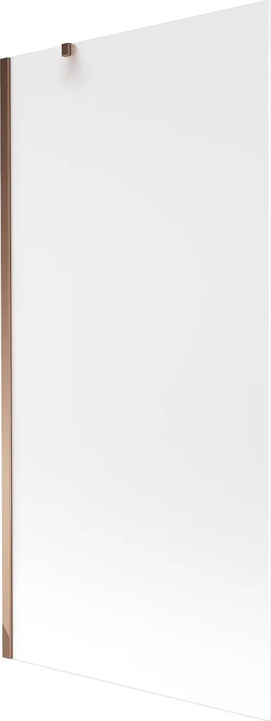 Mexen Next paratia per vasca da bagno a 1 anta 90 x 150 cm, ghiaccio, oro rosa - 895-090-000-00-30-60