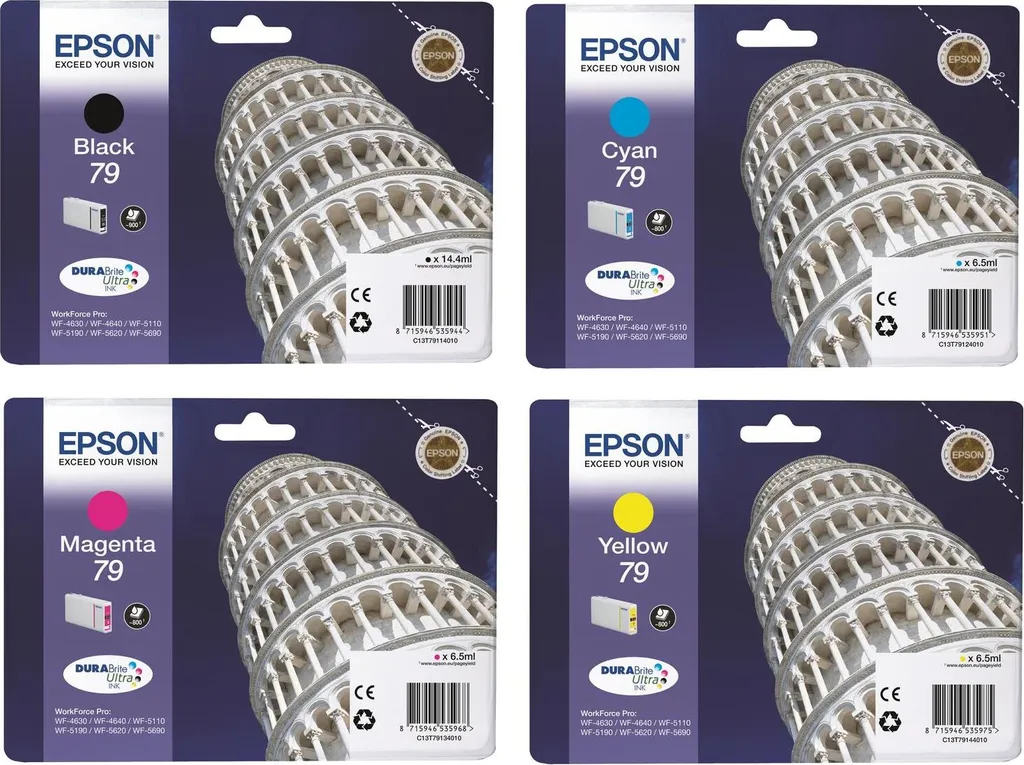 Epson 79 Pack 4 Cartouches : Évitez les Fuites et Têtes Bouchées