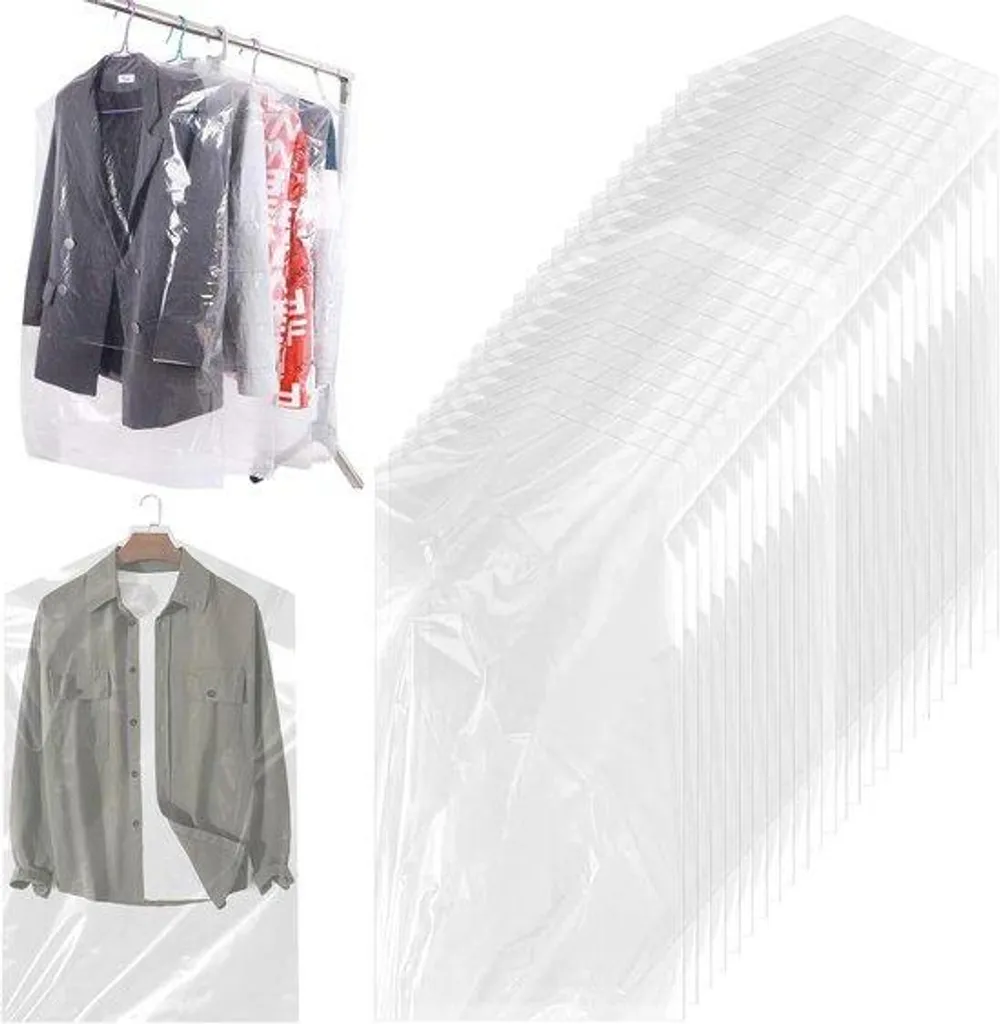 Housses pour vêtements suspendus 60x90cm idéal stockage penderie x30