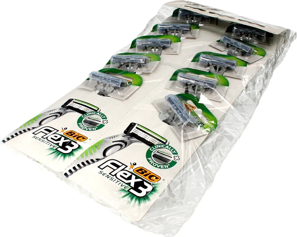 Bic Razor Flex 3 Sensitive 10pz - Rasoio Tripla Lama per Pelli Delicate