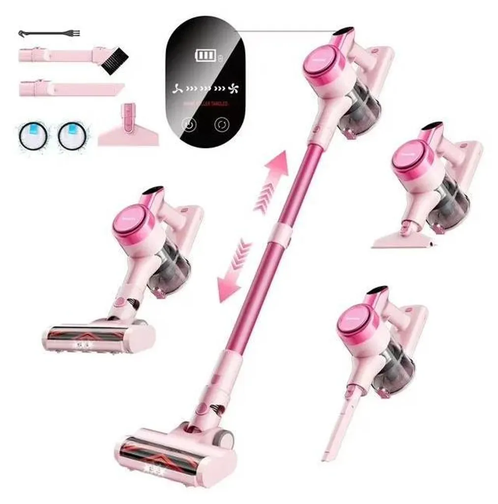 Aspirateur pour Maison Rose Puissant Spécial Nettoyage Profond Prise UE