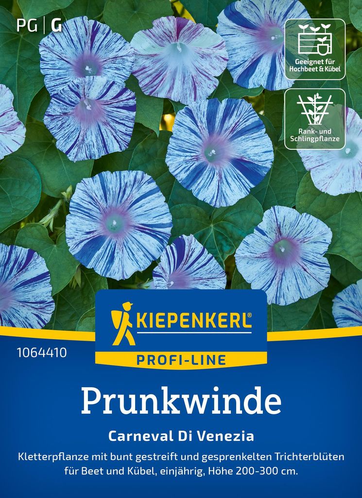 Kiepenkerl Prunkwindensamen Carneval Di Venezia Ipomoea tricolor 30 Pflanzen