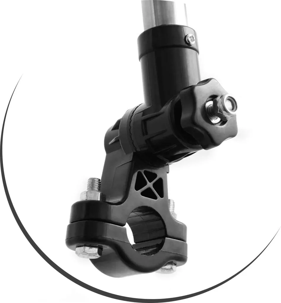 Support parapluie inox télescopique avec fixation guidon multi-usage